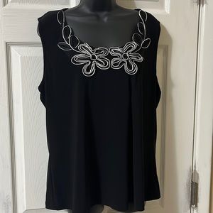 Gorgeous unique flower embellished top